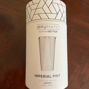 BrüMate Imperial Pint Glitter White